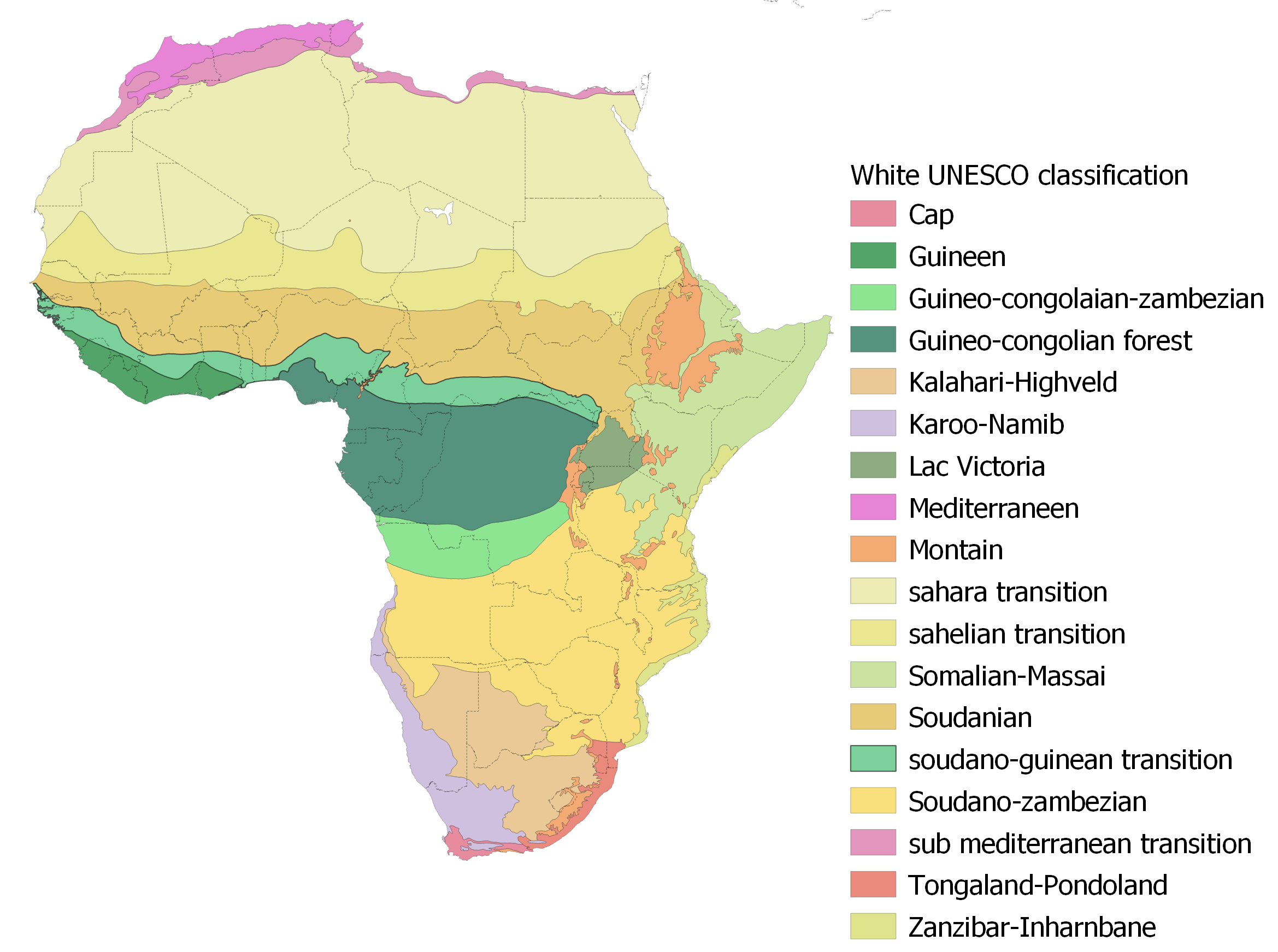 Map Legend white
