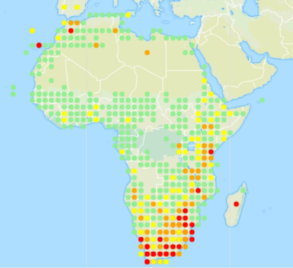 Map Legend genus-family